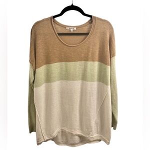 Madewell Green and Brown Sweater Size S